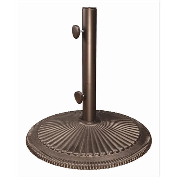 Gan Eden Treasure Garden Classic Cast Iron Patio Umbrella Stand - 19.3 in. Dia GA124486 - main